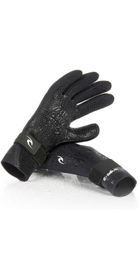 2026 Rip Curl E-Bomb 2mm 5 Finger Neoprene Gloves Black WGL5SE
